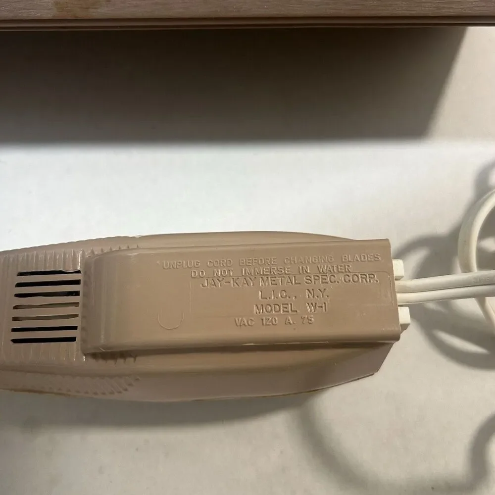 Electric Knife Vintage Keen-Karv by Roto-Broil - Carving Knife Model W-1 Works